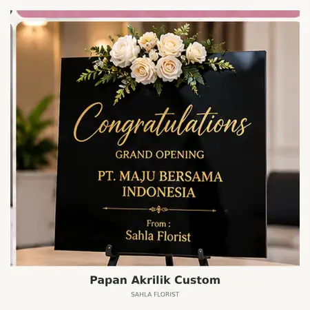 Papan Bunga Akrilik Bandung Barat